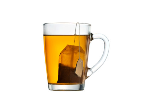 Tasse mit Pfefferminz-Kümmeltee 